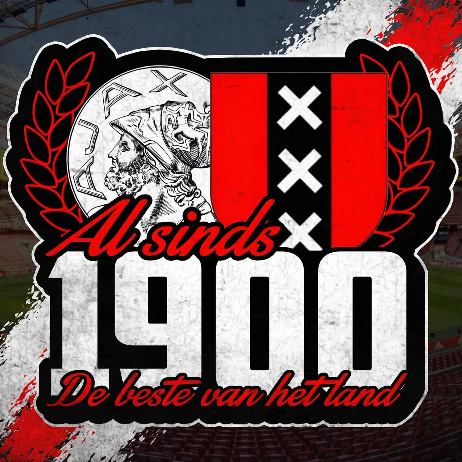 Ajax sticker — Al sinds 1900 De beste van het land